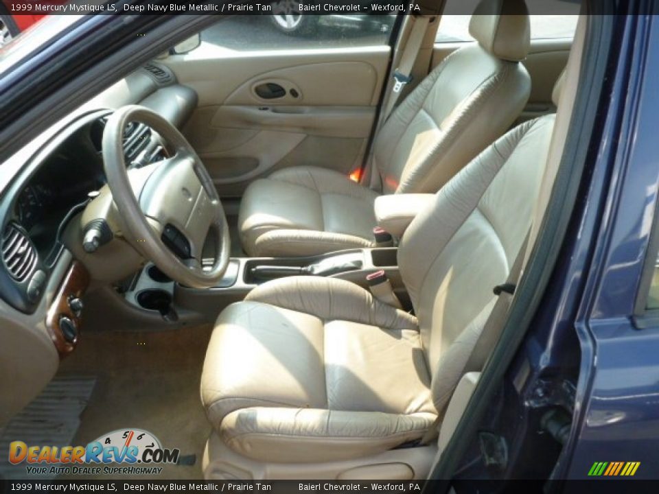 1999 Mercury Mystique LS Deep Navy Blue Metallic / Prairie Tan Photo #16
