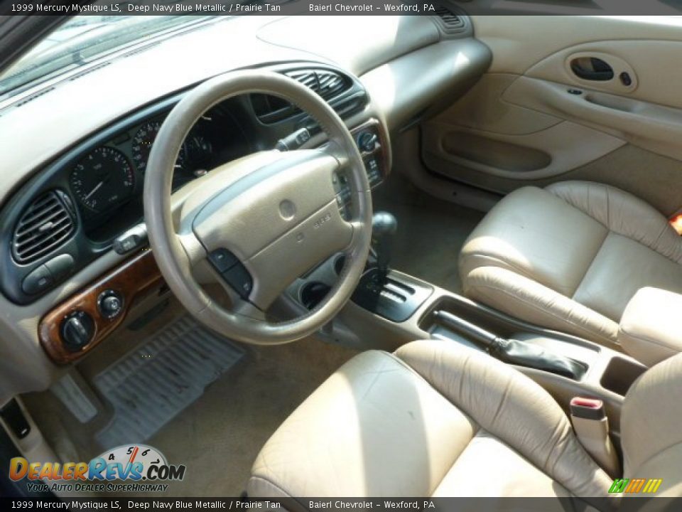 1999 Mercury Mystique LS Deep Navy Blue Metallic / Prairie Tan Photo #17
