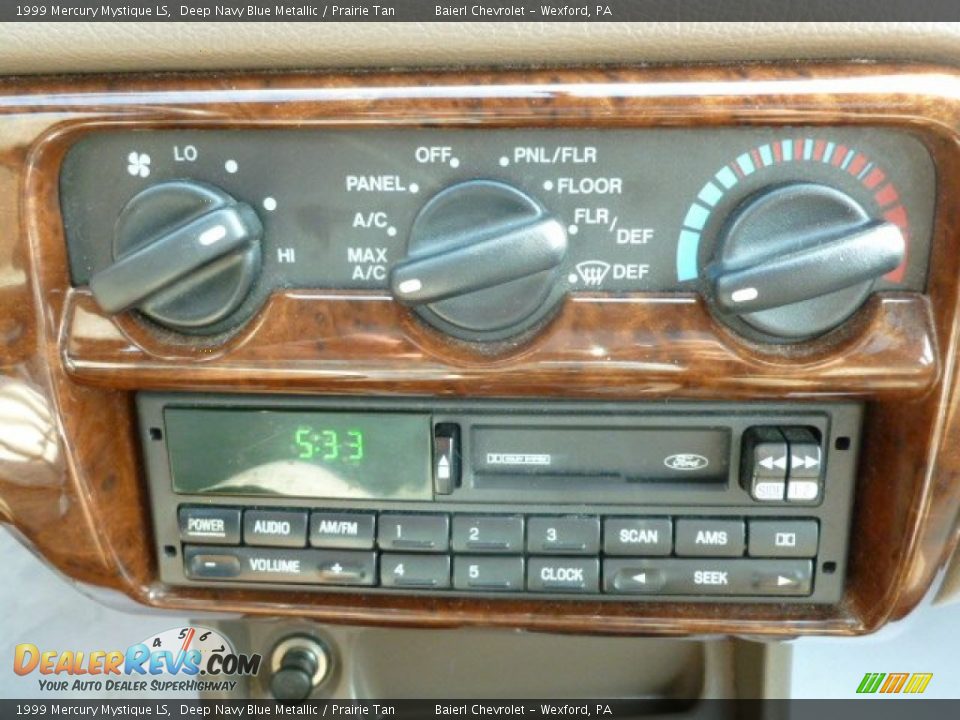 1999 Mercury Mystique LS Deep Navy Blue Metallic / Prairie Tan Photo #19