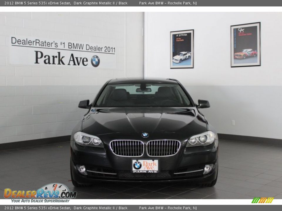 2012 BMW 5 Series 535i xDrive Sedan Dark Graphite Metallic II / Black Photo #1