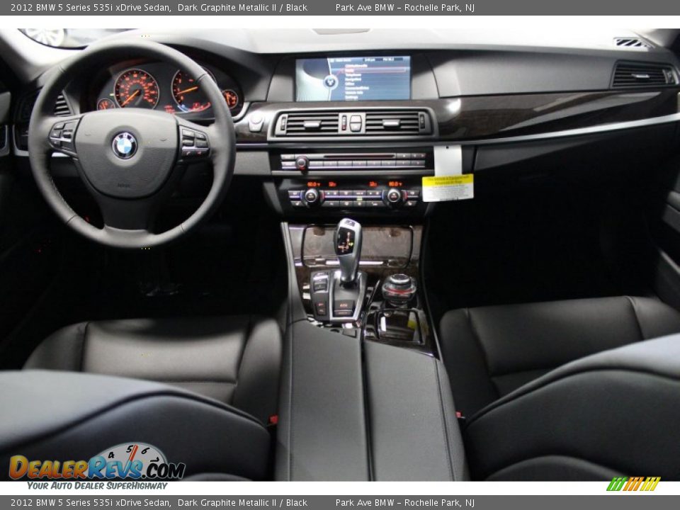 2012 BMW 5 Series 535i xDrive Sedan Dark Graphite Metallic II / Black Photo #2