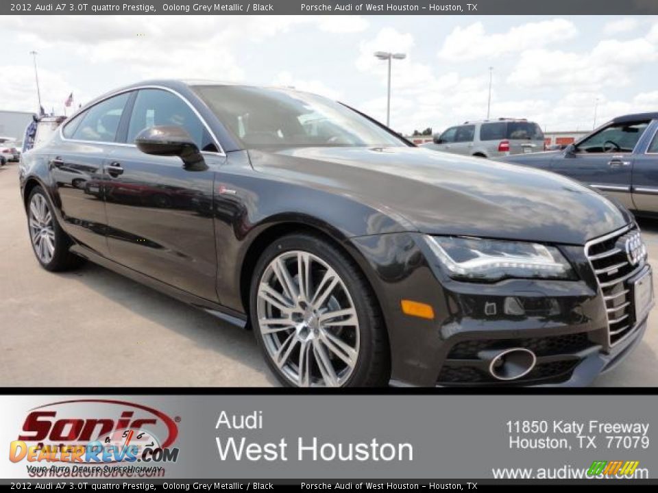 2012 Audi A7 3.0T quattro Prestige Oolong Grey Metallic / Black Photo #1
