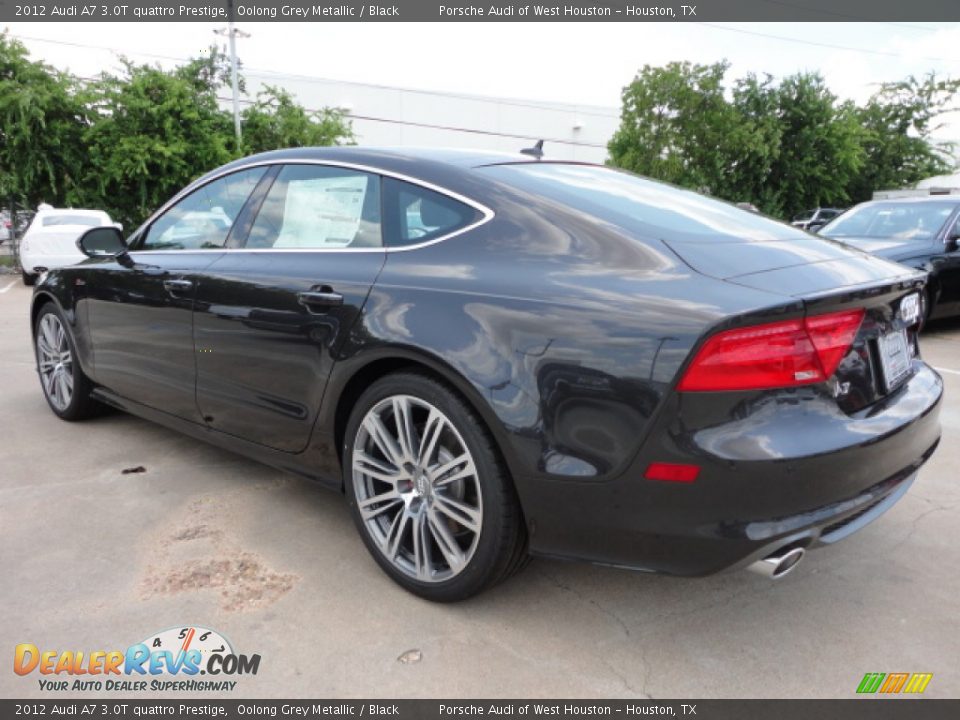2012 Audi A7 3.0T quattro Prestige Oolong Grey Metallic / Black Photo #3