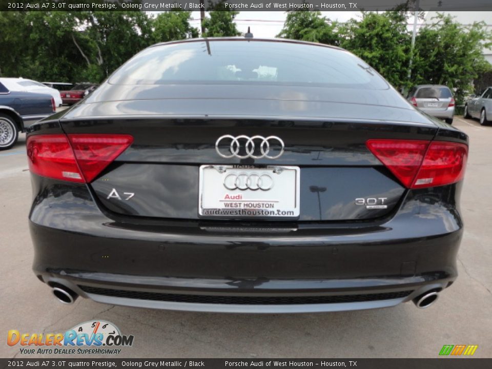 2012 Audi A7 3.0T quattro Prestige Oolong Grey Metallic / Black Photo #4
