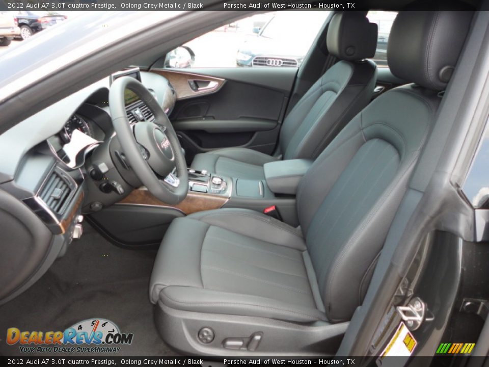 Black Interior - 2012 Audi A7 3.0T quattro Prestige Photo #6