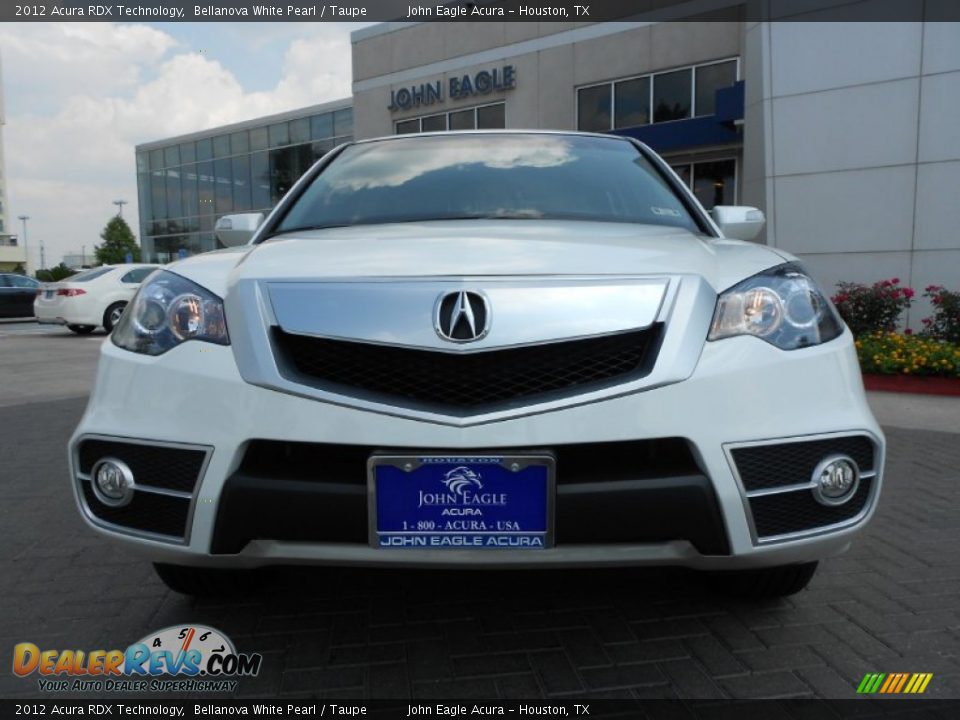 2012 Acura RDX Technology Bellanova White Pearl / Taupe Photo #2