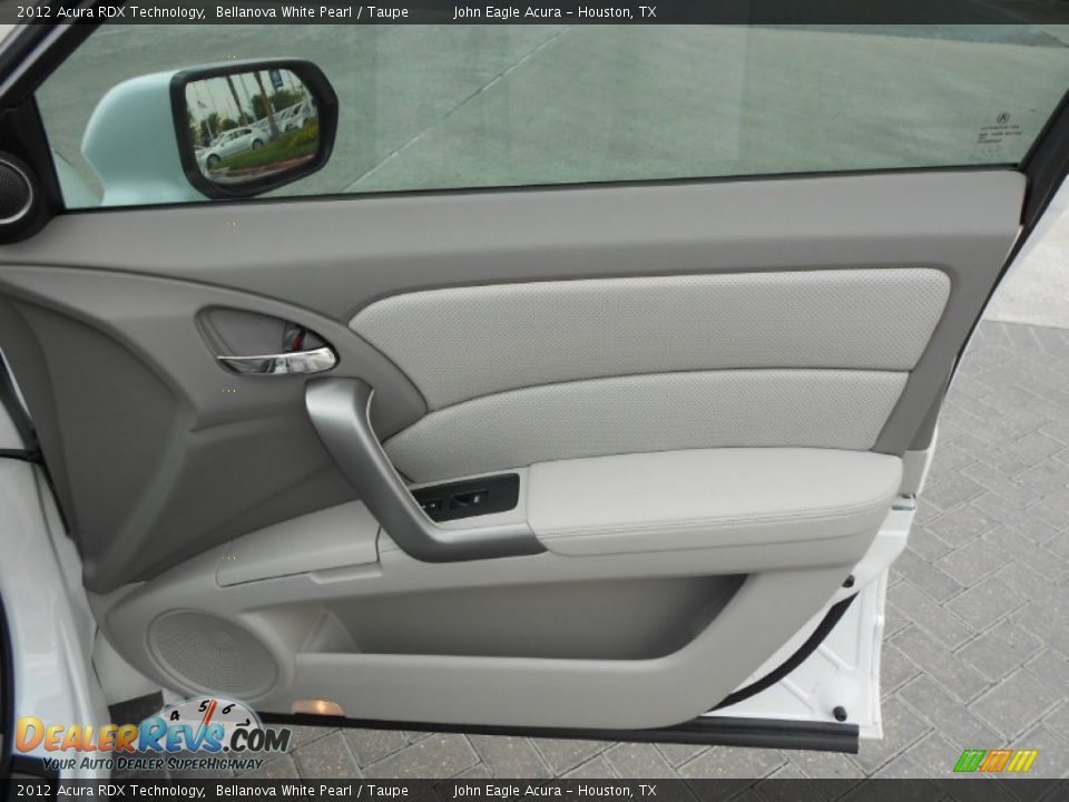 2012 Acura RDX Technology Bellanova White Pearl / Taupe Photo #12