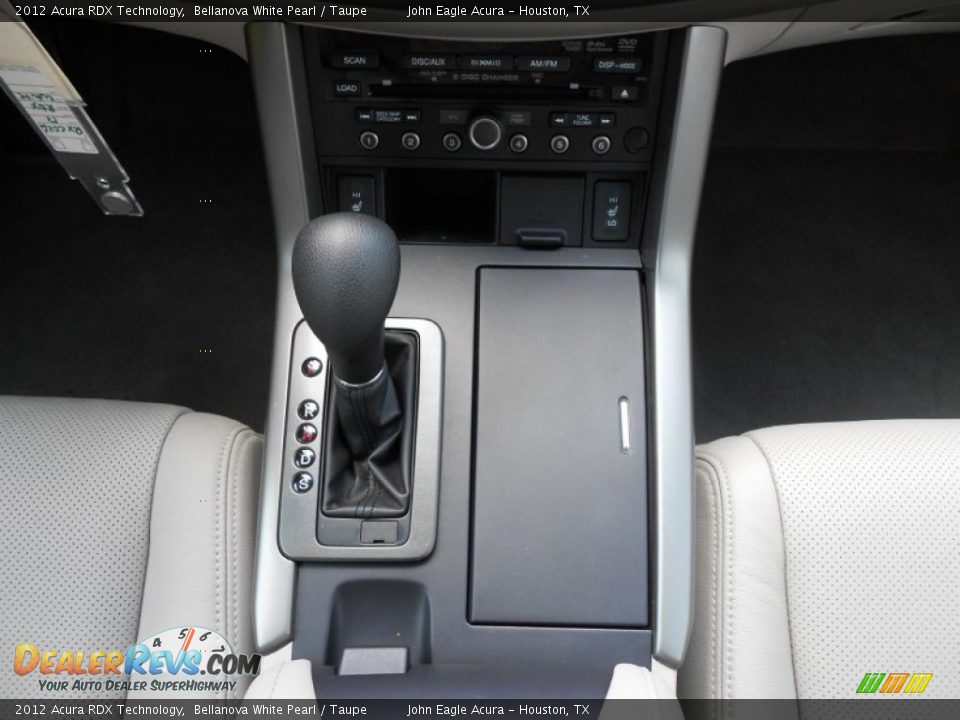 2012 Acura RDX Technology Bellanova White Pearl / Taupe Photo #18