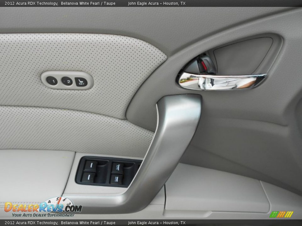 2012 Acura RDX Technology Bellanova White Pearl / Taupe Photo #22