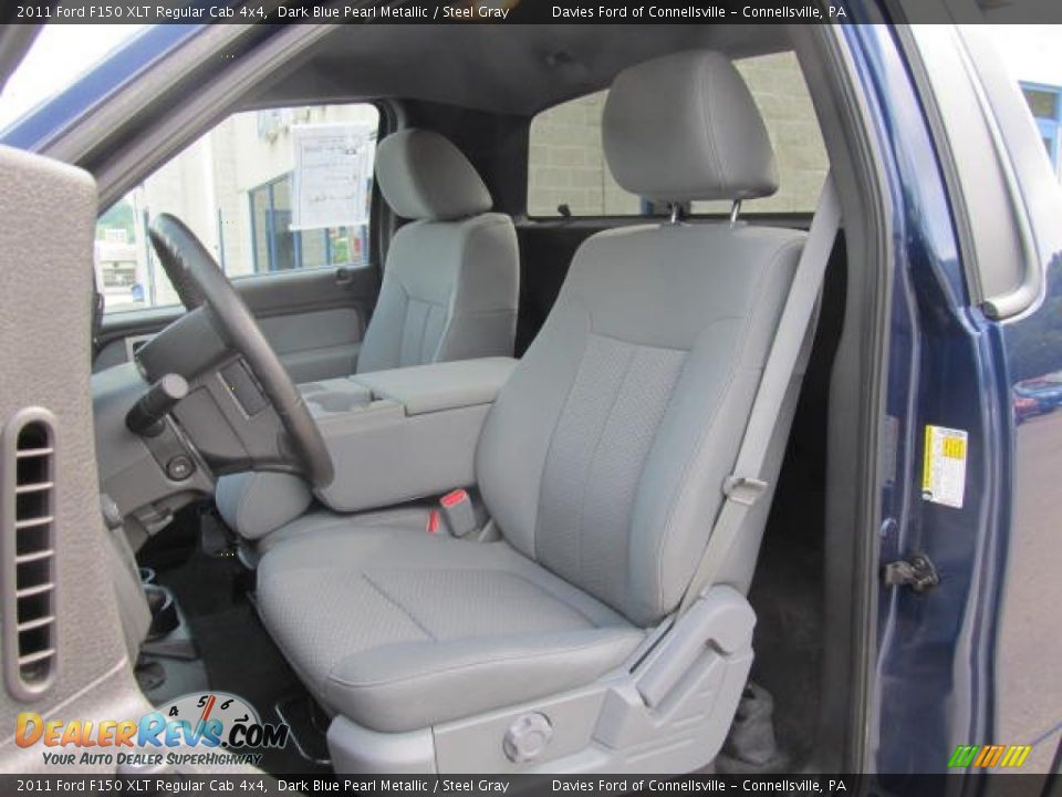 Steel Gray Interior - 2011 Ford F150 XLT Regular Cab 4x4 Photo #8