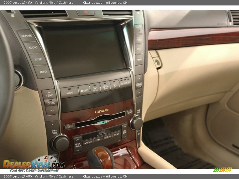 2007 Lexus LS 460 Verdigris Mica / Cashmere Photo #17