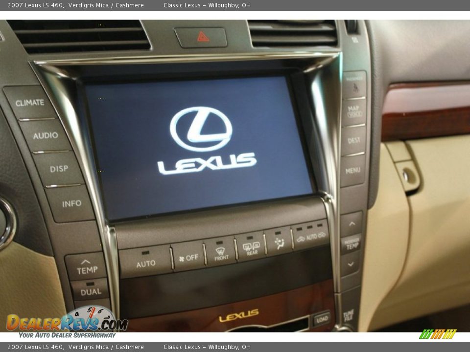 2007 Lexus LS 460 Verdigris Mica / Cashmere Photo #19