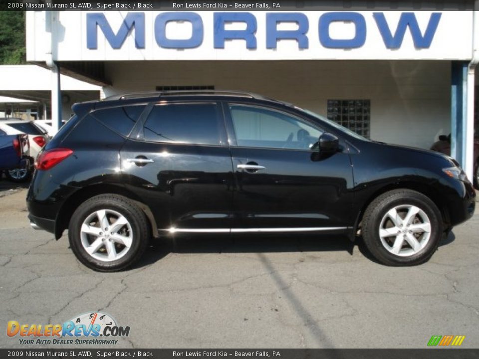 2009 Nissan Murano SL AWD Super Black / Black Photo #1