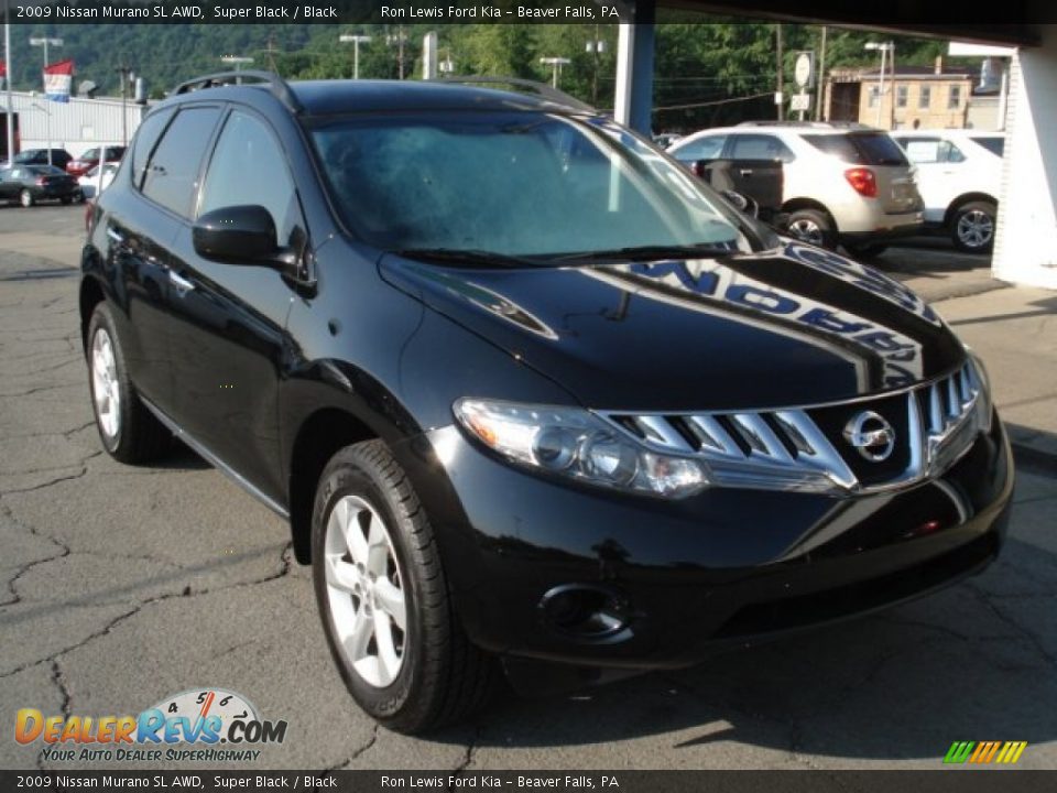 2009 Nissan Murano SL AWD Super Black / Black Photo #2