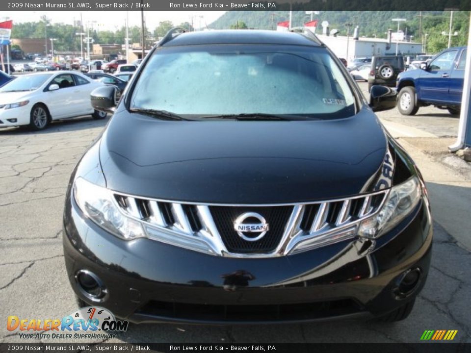 2009 Nissan Murano SL AWD Super Black / Black Photo #3