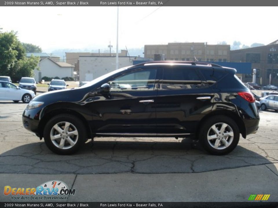 2009 Nissan Murano SL AWD Super Black / Black Photo #5