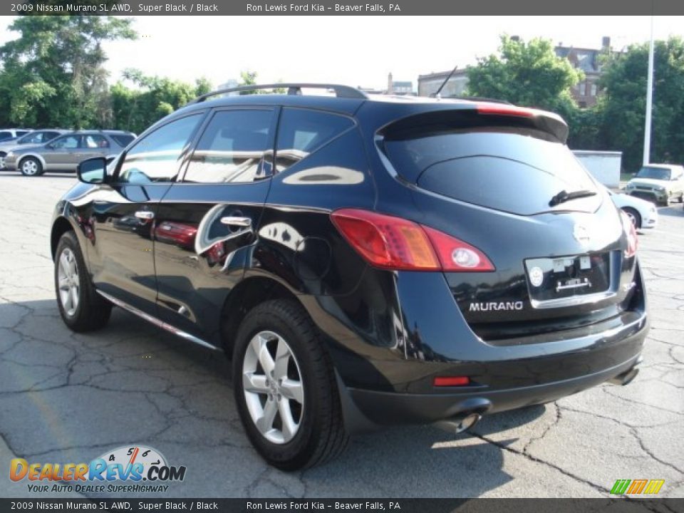 2009 Nissan Murano SL AWD Super Black / Black Photo #6