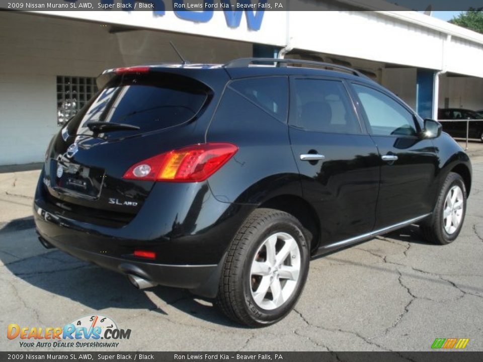 2009 Nissan Murano SL AWD Super Black / Black Photo #8