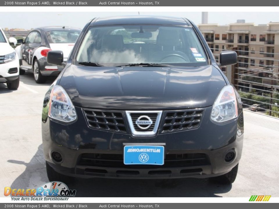 2008 Nissan Rogue S AWD Wicked Black / Black Photo #2