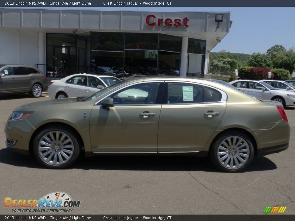2013 Lincoln MKS AWD Ginger Ale / Light Dune Photo #1