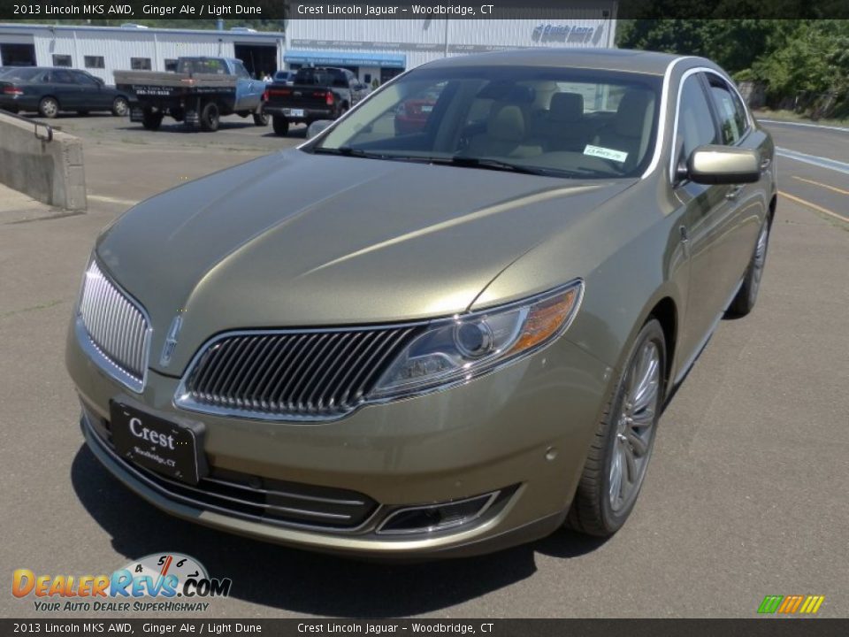 2013 Lincoln MKS AWD Ginger Ale / Light Dune Photo #2