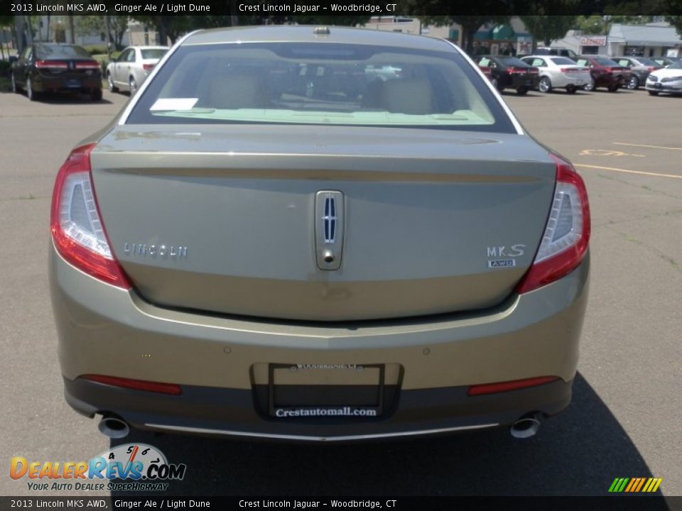 2013 Lincoln MKS AWD Ginger Ale / Light Dune Photo #6