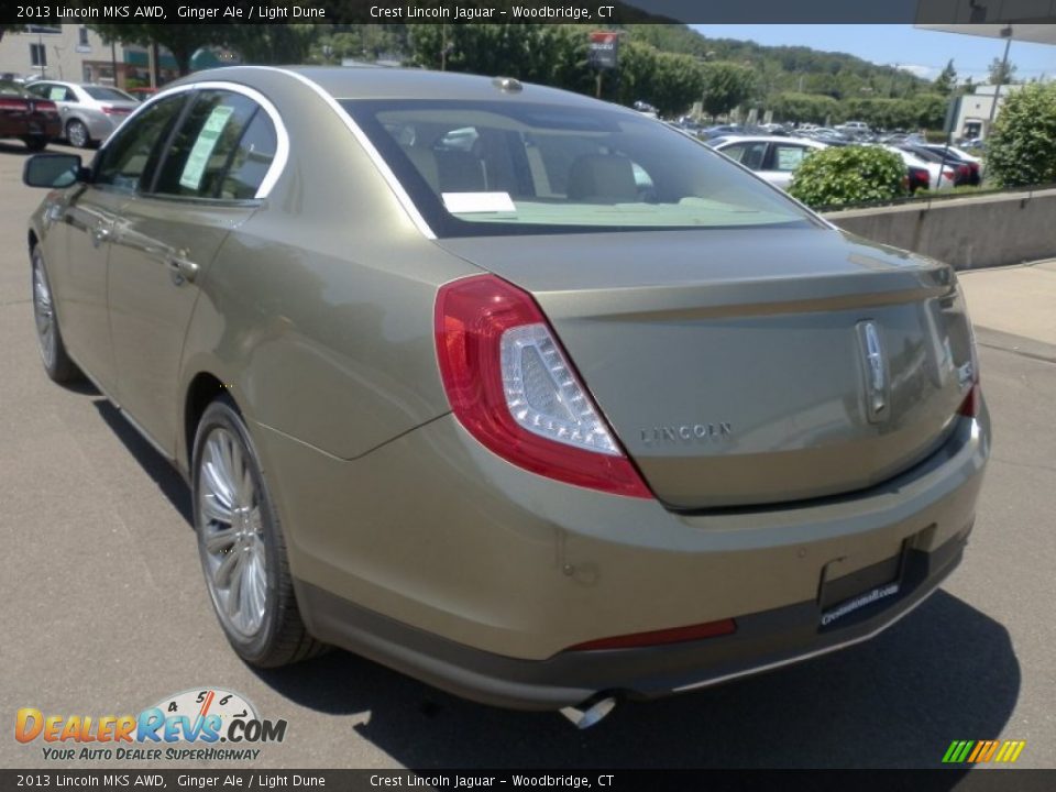 2013 Lincoln MKS AWD Ginger Ale / Light Dune Photo #7