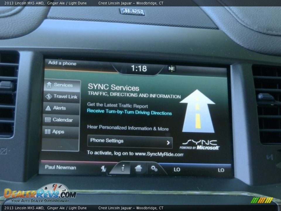 2013 Lincoln MKS AWD Ginger Ale / Light Dune Photo #14