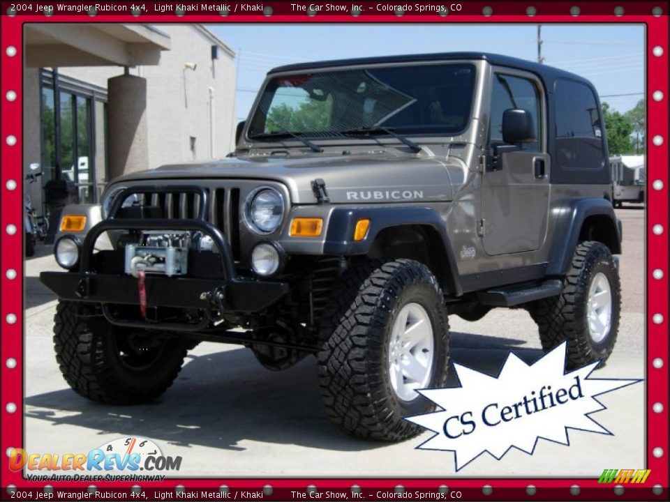 2004 Jeep Wrangler Rubicon 4x4 Light Khaki Metallic / Khaki Photo #1