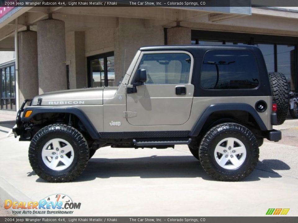 2004 Jeep Wrangler Rubicon 4x4 Light Khaki Metallic / Khaki Photo #4