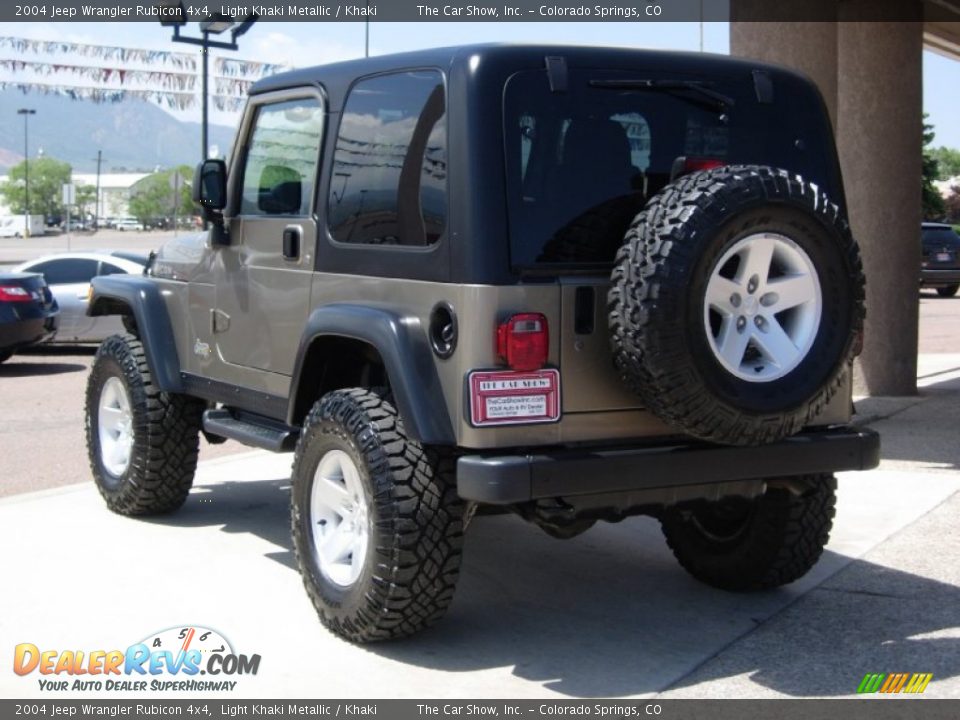 2004 Jeep Wrangler Rubicon 4x4 Light Khaki Metallic / Khaki Photo #5