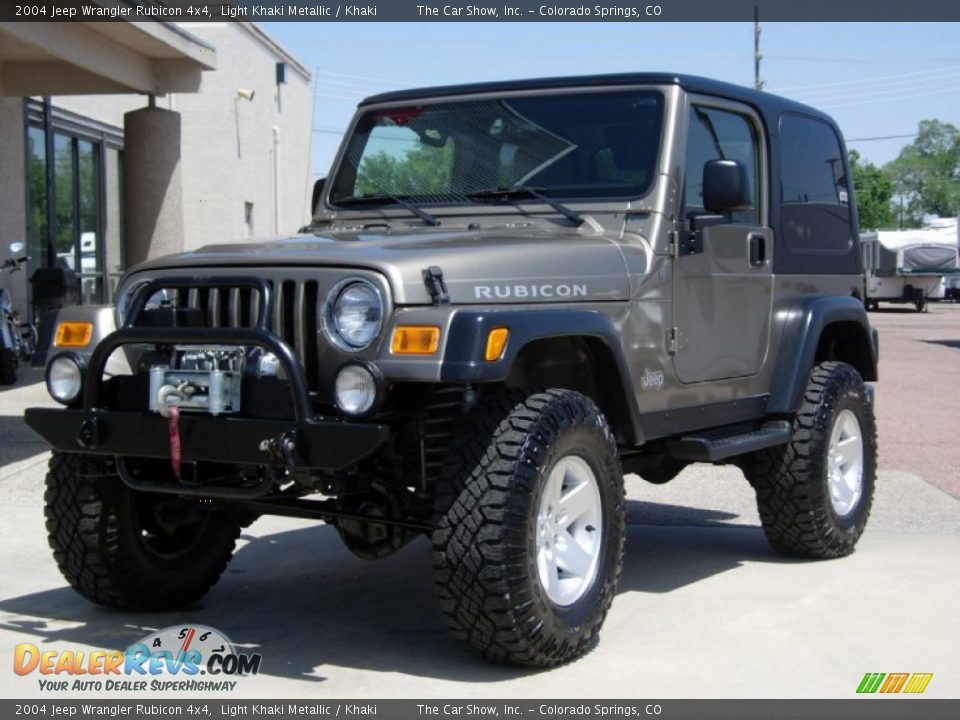 2004 Jeep Wrangler Rubicon 4x4 Light Khaki Metallic / Khaki Photo #12