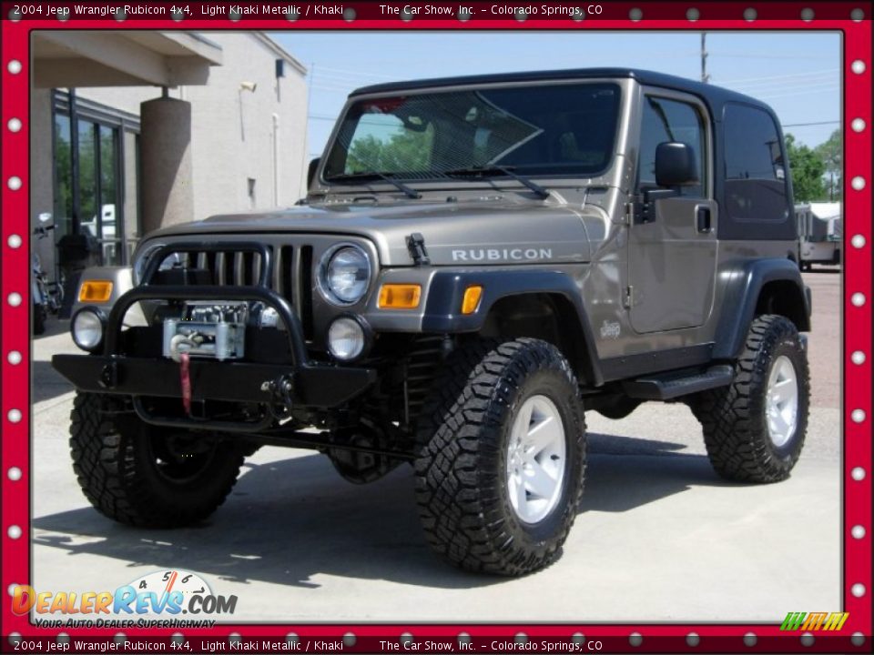 2004 Jeep Wrangler Rubicon 4x4 Light Khaki Metallic / Khaki Photo #13