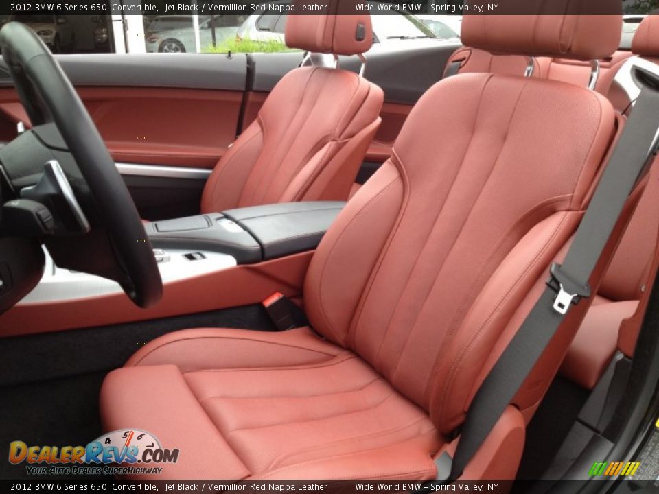 Front Seat of 2012 BMW 6 Series 650i Convertible Photo #11