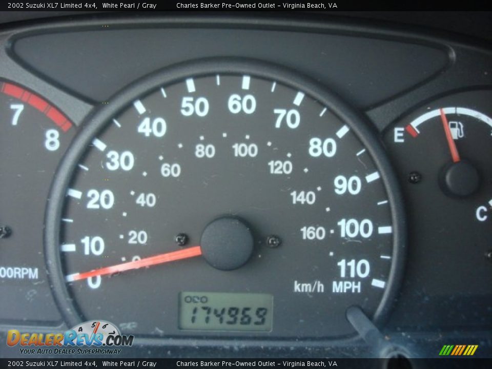 2002 Suzuki XL7 Limited 4x4 White Pearl / Gray Photo #15