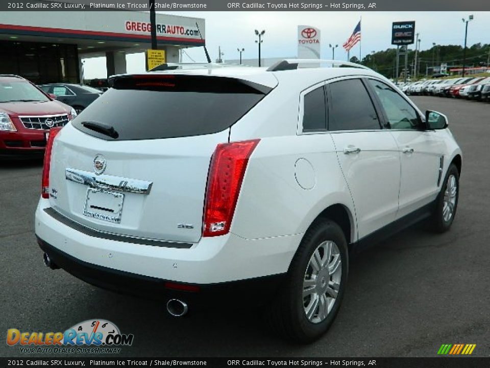 2012 Cadillac SRX Luxury Platinum Ice Tricoat / Shale/Brownstone Photo #3