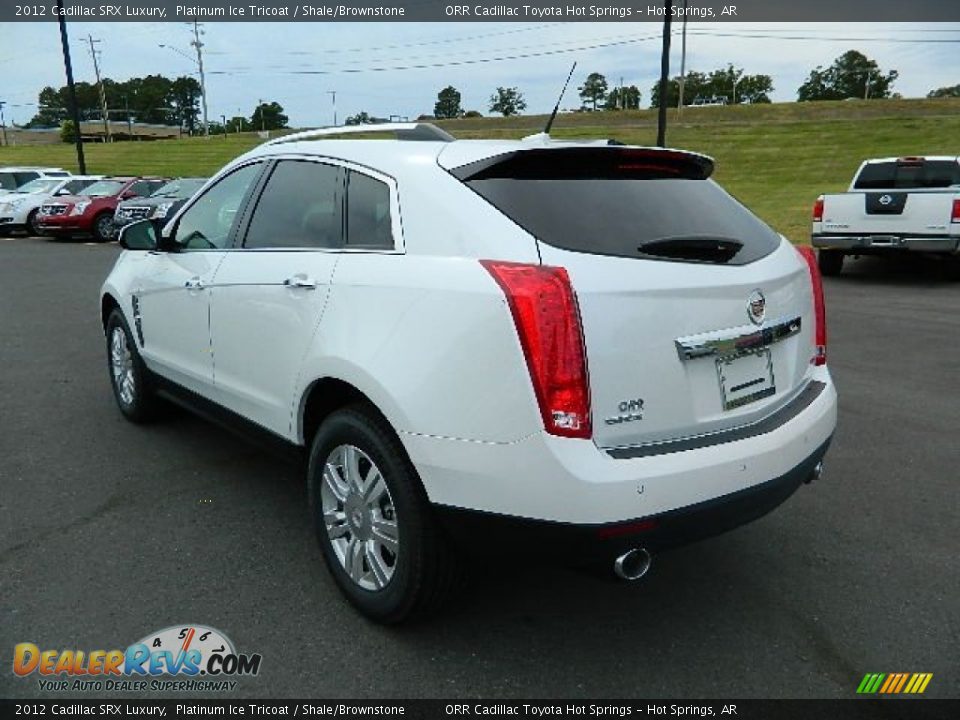 2012 Cadillac SRX Luxury Platinum Ice Tricoat / Shale/Brownstone Photo #5