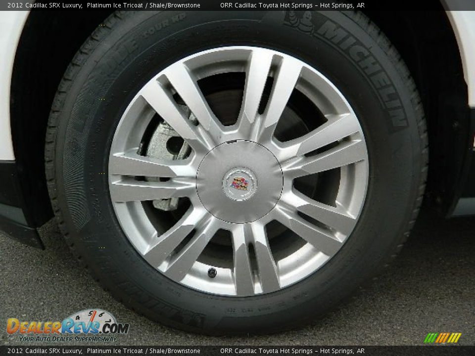 2012 Cadillac SRX Luxury Platinum Ice Tricoat / Shale/Brownstone Photo #10