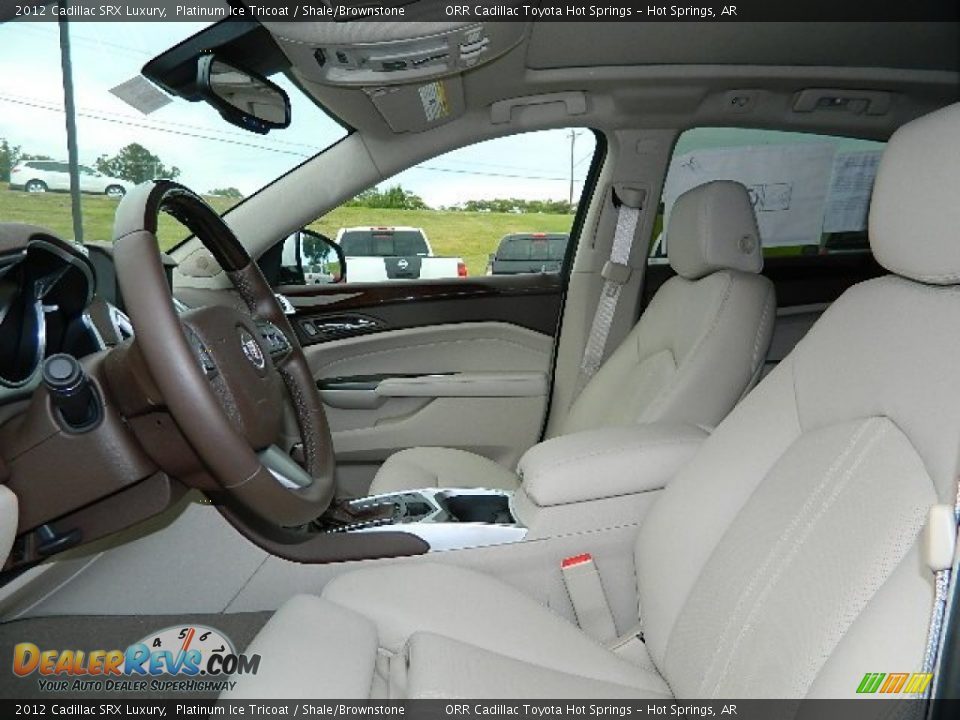 2012 Cadillac SRX Luxury Platinum Ice Tricoat / Shale/Brownstone Photo #11