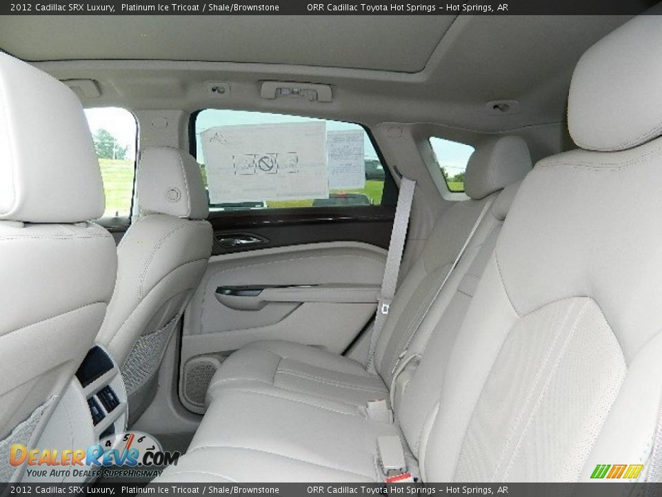 2012 Cadillac SRX Luxury Platinum Ice Tricoat / Shale/Brownstone Photo #12