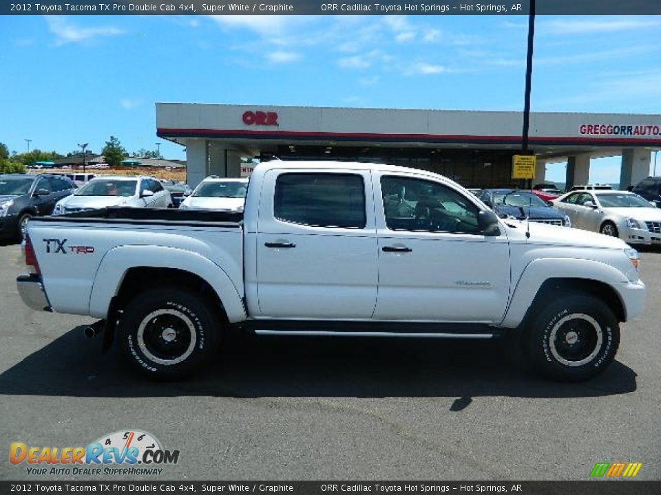 2012 Toyota Tacoma TX Pro Double Cab 4x4 Super White / Graphite Photo #2