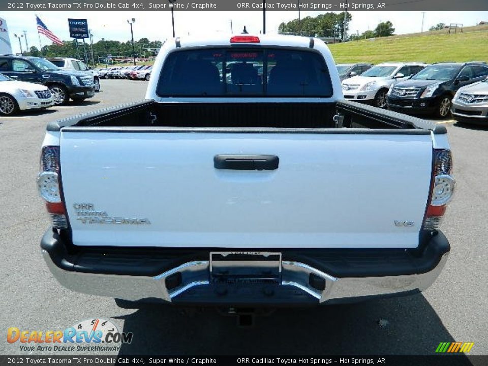 2012 Toyota Tacoma TX Pro Double Cab 4x4 Super White / Graphite Photo #4