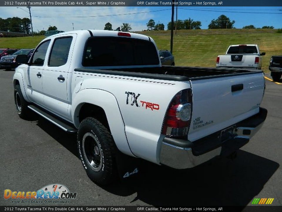 2012 Toyota Tacoma TX Pro Double Cab 4x4 Super White / Graphite Photo #5
