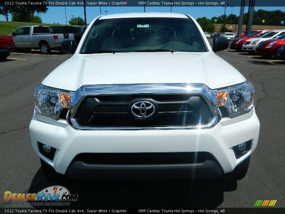 2012 Toyota Tacoma TX Pro Double Cab 4x4 Super White / Graphite Photo #8