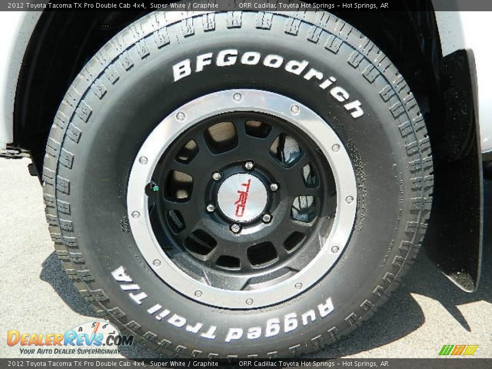 2012 Toyota Tacoma TX Pro Double Cab 4x4 Super White / Graphite Photo #10