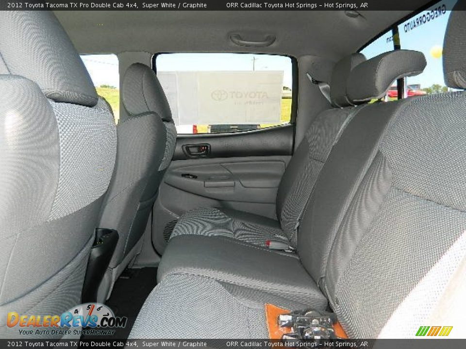 2012 Toyota Tacoma TX Pro Double Cab 4x4 Super White / Graphite Photo #12
