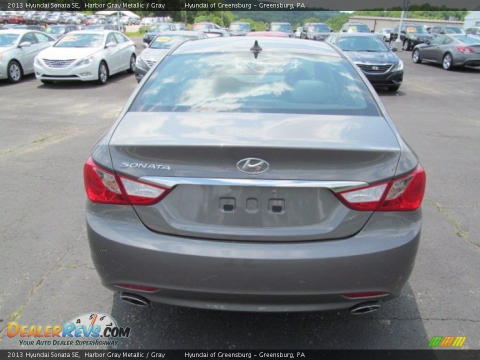 2013 Hyundai Sonata SE Harbor Gray Metallic / Gray Photo #4