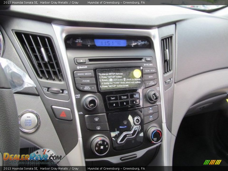 2013 Hyundai Sonata SE Harbor Gray Metallic / Gray Photo #8
