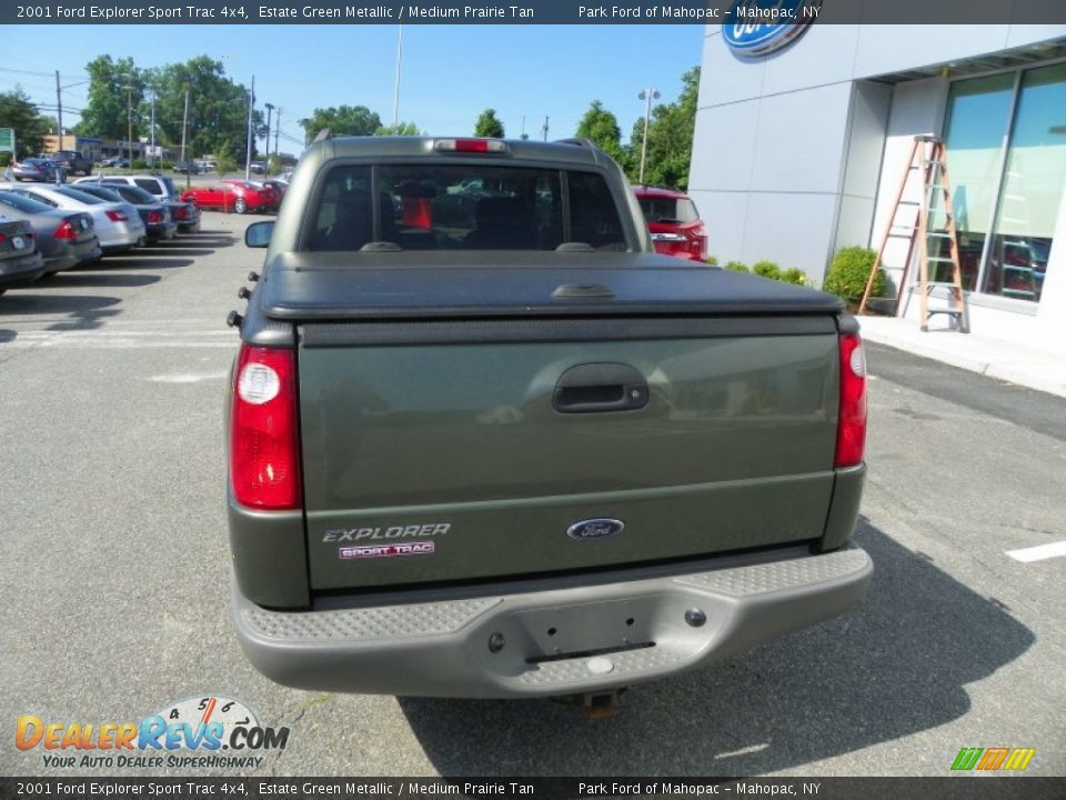 2001 Ford Explorer Sport Trac 4x4 Estate Green Metallic / Medium Prairie Tan Photo #6