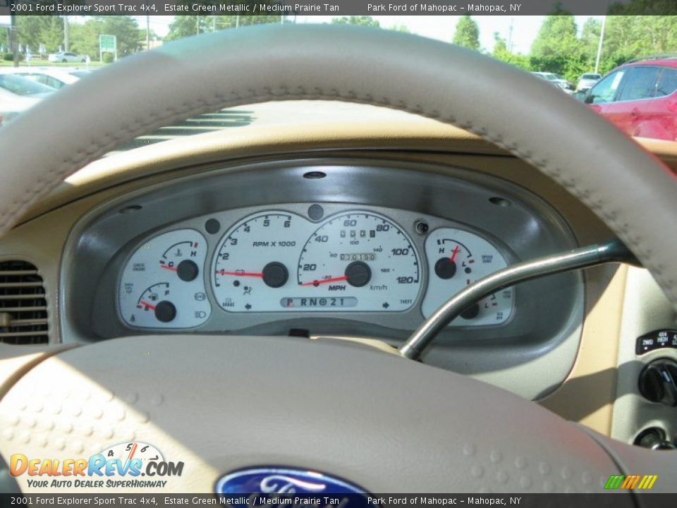 2001 Ford Explorer Sport Trac 4x4 Estate Green Metallic / Medium Prairie Tan Photo #20